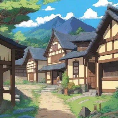 The anime series depicted a quaint countryside town with its olde worlde architecture and traditional customs.