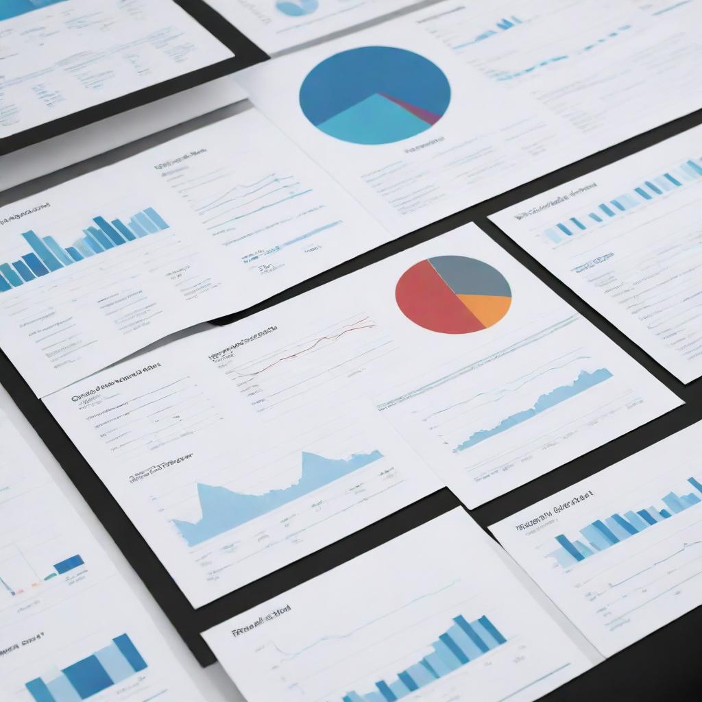 A sleek and professional risk management presentation with graphs, charts, and data tables providing easy-to-understand visuals, all set in a corporate environment.