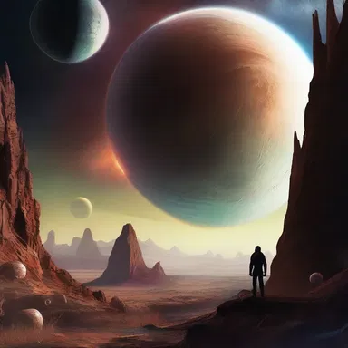 The dramatic event in this science fiction novel is the discovery of a new planet with advanced alien life forms, leading to a thrilling encounter.