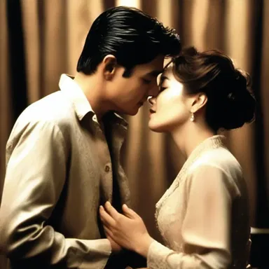 In the romantic movie, the dramatic event is when the two lovers are separated by circumstances beyond their control, leaving the audience emotionally engaged and rooting for their reunion.