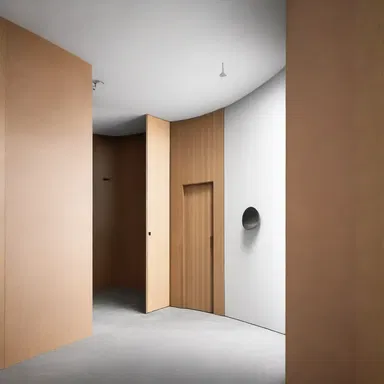 The architect strategically placed a hidden snipe in the wall, creating a surprise element in the design.
