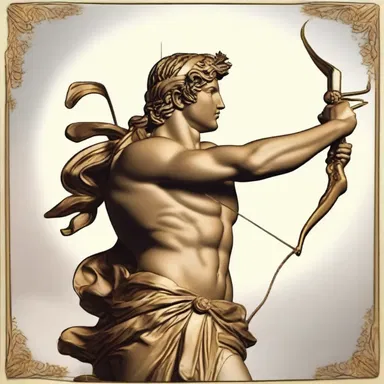 In Greek mythology, the god Apollo was known to snipe his enemies from afar with his golden bow and arrow.