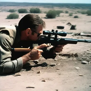 The movie featured an intense scene where the sniper sniped down his targets from a long distance.