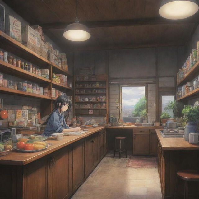 A beautifully detailed anime scene capturing the essence of the genre