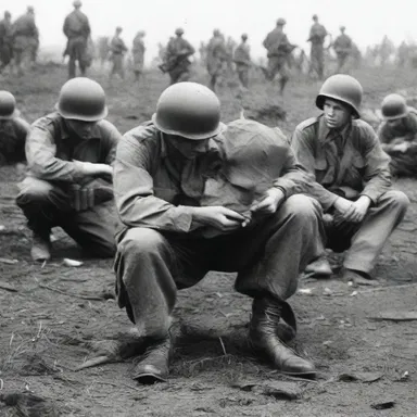 During the World War II, soldiers were often exposed to extreme stress and fear, causing their hearts to thrash and sometimes leading to fatal consequences.