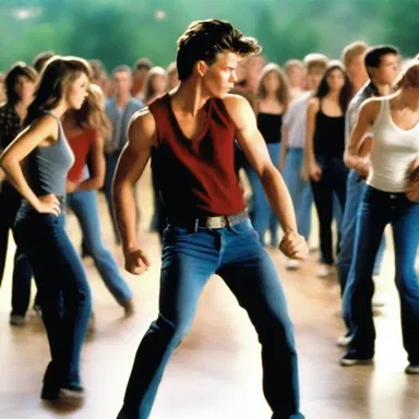 In the movie 'Footloose', the protagonist learns to thrash and perform the slam dance to rebel against the town's ban on dancing.