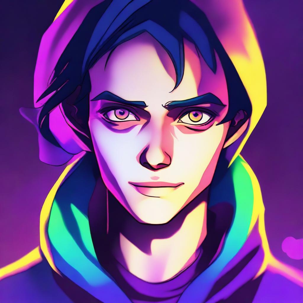 A digital art image portraying a character named Elliot Eerie