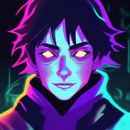 A digital art image portraying a character named Elliot Eerie