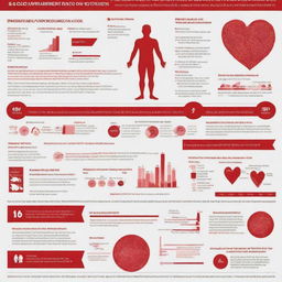 Create an infographic consisting of various factors that escalate the burden of cardiovascular diseases in Egypt. Represent the factors in an aesthetically pleasing and easily understandable manner.