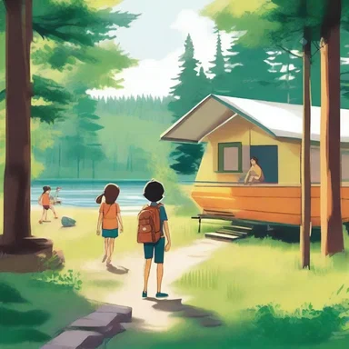 In the novel, the protagonist spends a memorable summer at a summer camp.