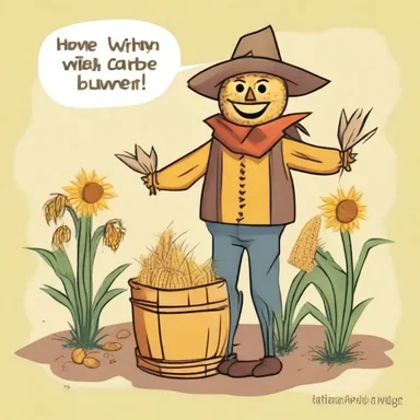 Why did the scarecrow go to summer camp? Because he wanted to improve his corn-versation skills!