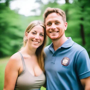 The couple fell in love while working as counselors at the summer camp.