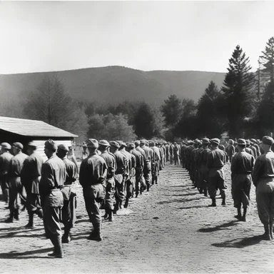During World War II, the summer camp was used as a training facility for soldiers.