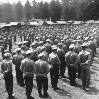 During World War II, the summer camp was used as a training facility for soldiers.
