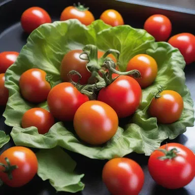 Why did the tomato turn red? Because it saw the rottenness of the leftover lettuce next to it!