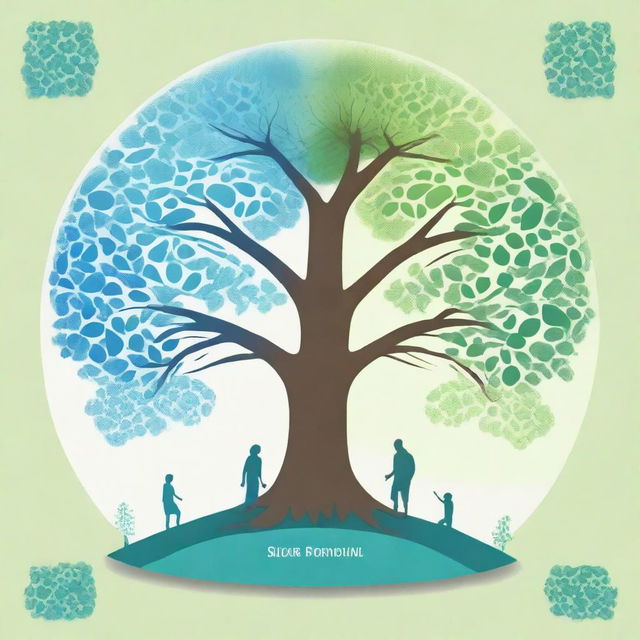 A high-quality digital art cover page that radiates a sense of security and family well-being
