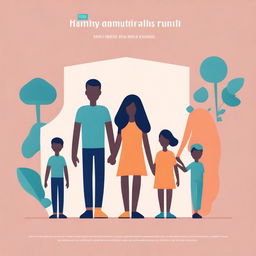 An appealing digital art cover page that inspires proactive steps towards family security