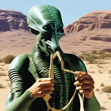 In the science fiction movie, the alien species used a jews' harp-like instrument to communicate with humans.
