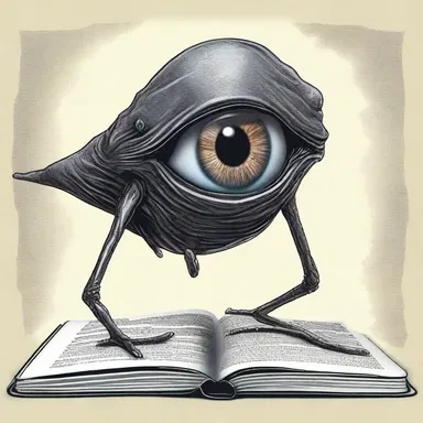 In the imaginative world of the fantasy book, there was a prophecy about a one-eyed creature.