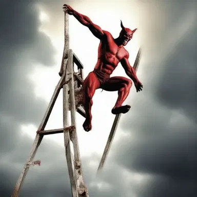 Why did the devil bring a ladder to work? Because he wanted to reach new heights in his demonic career!