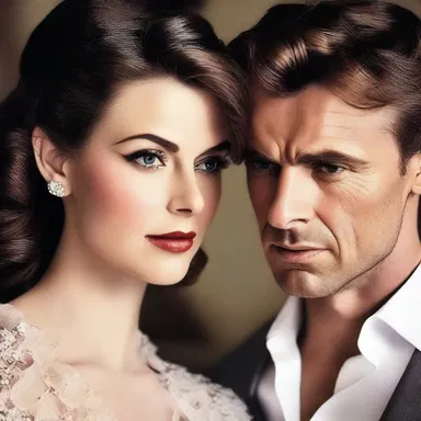 His sneering gaze revealed his contempt for her romantic aspirations.