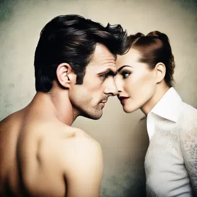 His sneering gaze revealed his contempt for her romantic aspirations.