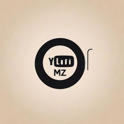 A sleek and professional logo for a YouTube channel named 'MZ Official Lofi Musics'. The design should evoke a sense of chill, musical vibes with a lo-fi aesthetic, possibly incorporating elements like vinyl records, headphones, or sound waves.