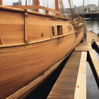 During the construction of the historic wooden ship, the skilled shipbuilders utilized scarf joints to seamlessly connect the sturdy timbers.