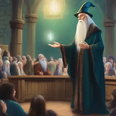 In the fictional world of wizards and dragons, the powerful rhetorician mesmerized the crowd with his enchanting speech.