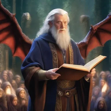 In the fictional world of wizards and dragons, the powerful rhetorician mesmerized the crowd with his enchanting speech.