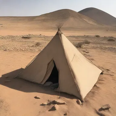 During the exploration of ancient civilizations, archaeologists discovered remnants of a pyramidal tent believed to have been used by nomadic tribes hundreds of years ago.