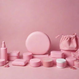 An ultra-high-definition 8k resolution cover photo for a Facebook page named 'Pink Friday', theme is feminine and revolves around women's products sales, with a vibrant pink color palette.