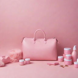 An ultra-high-definition 8k resolution cover photo for a Facebook page named 'Pink Friday', theme is feminine and revolves around women's products sales, with a vibrant pink color palette.