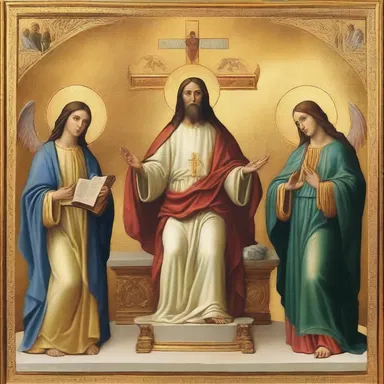 The holy trinity is often referred to as the triplet of divine beings in Christianity.