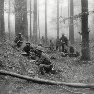 During the American Civil War, soldiers often used the dense underbrush as cover during battles.