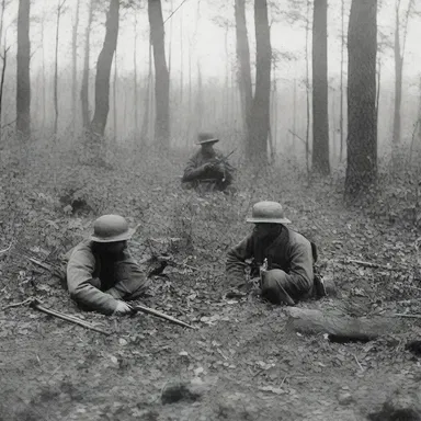 During the American Civil War, soldiers often used the dense underbrush as cover during battles.
