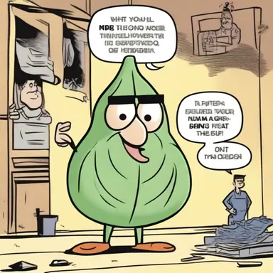 In the comic strip, the character wore a fig leaf to conceal his secret identity.