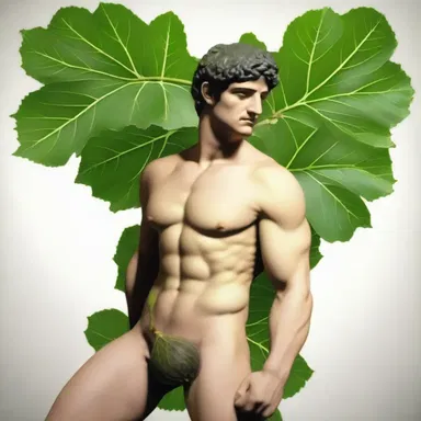 In Greek mythology, it is believed that fig leaves were used by the hero Perseus to cover his genitals.