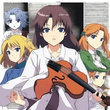 The anime series featured a beautiful polyphonic music score that added depth to the storyline.