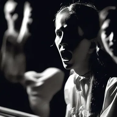 The eerie sound of polyphonic music intensified the suspense of the horror movie, making it even more terrifying.