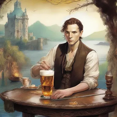 In the fantasy novel series 'The Kingkiller Chronicle,' the protagonist encounters a bootlegger who brews magical elixirs in secret.