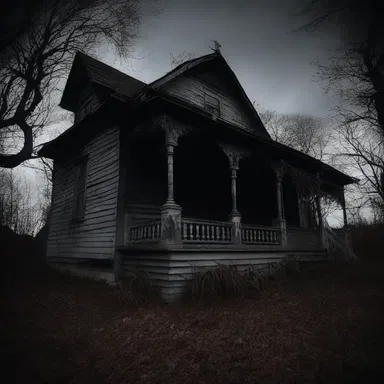 The haunted house was devilishly terrifying, with strange noises and mysterious shadows lurking in every corner.