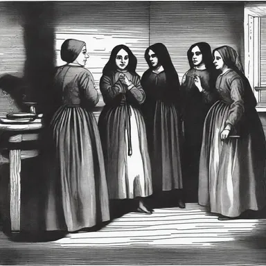 During the Salem Witch Trials, the accusers would often point and laugh devilishly at the accused, reveling in their suffering.
