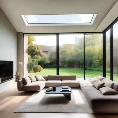 The modern house had floor-to-ceiling windows that glamorised the entire space, allowing natural light to flood in.