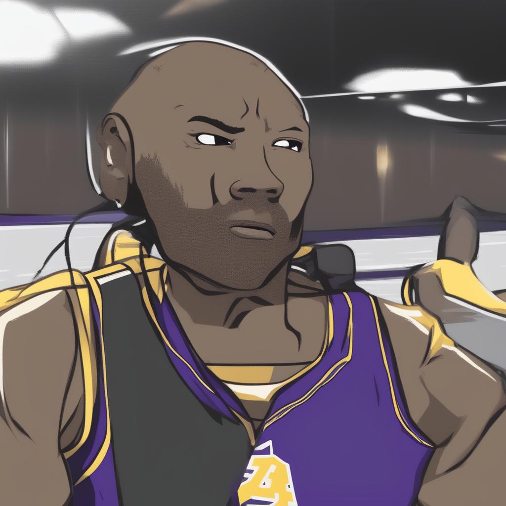 A high-quality digital art image depicting a fusion of Kobe Bryant and the Wojak meme character