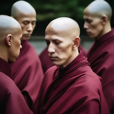 In some religious traditions, monks shave their heads and become bald as a sign of devotion and renunciation of worldly pleasures.