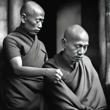 In some religious traditions, monks shave their heads and become bald as a sign of devotion and renunciation of worldly pleasures.