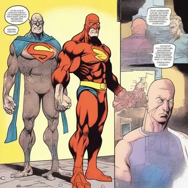 In the comic book series, the character gradually balds over time due to a genetic mutation.