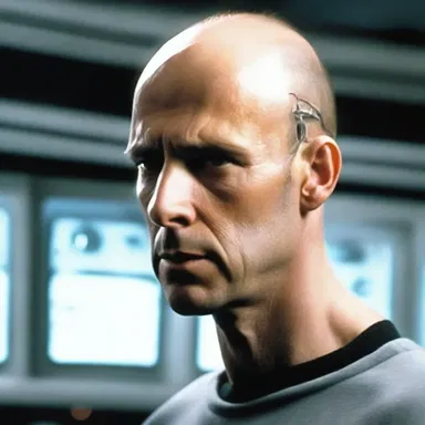 In the science fiction novel, the main character uses an advanced technology to reverse the process of balding.