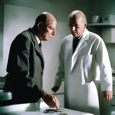 The film featured a memorable scene where the protagonist balds suddenly as a side effect of a powerful experiment.
